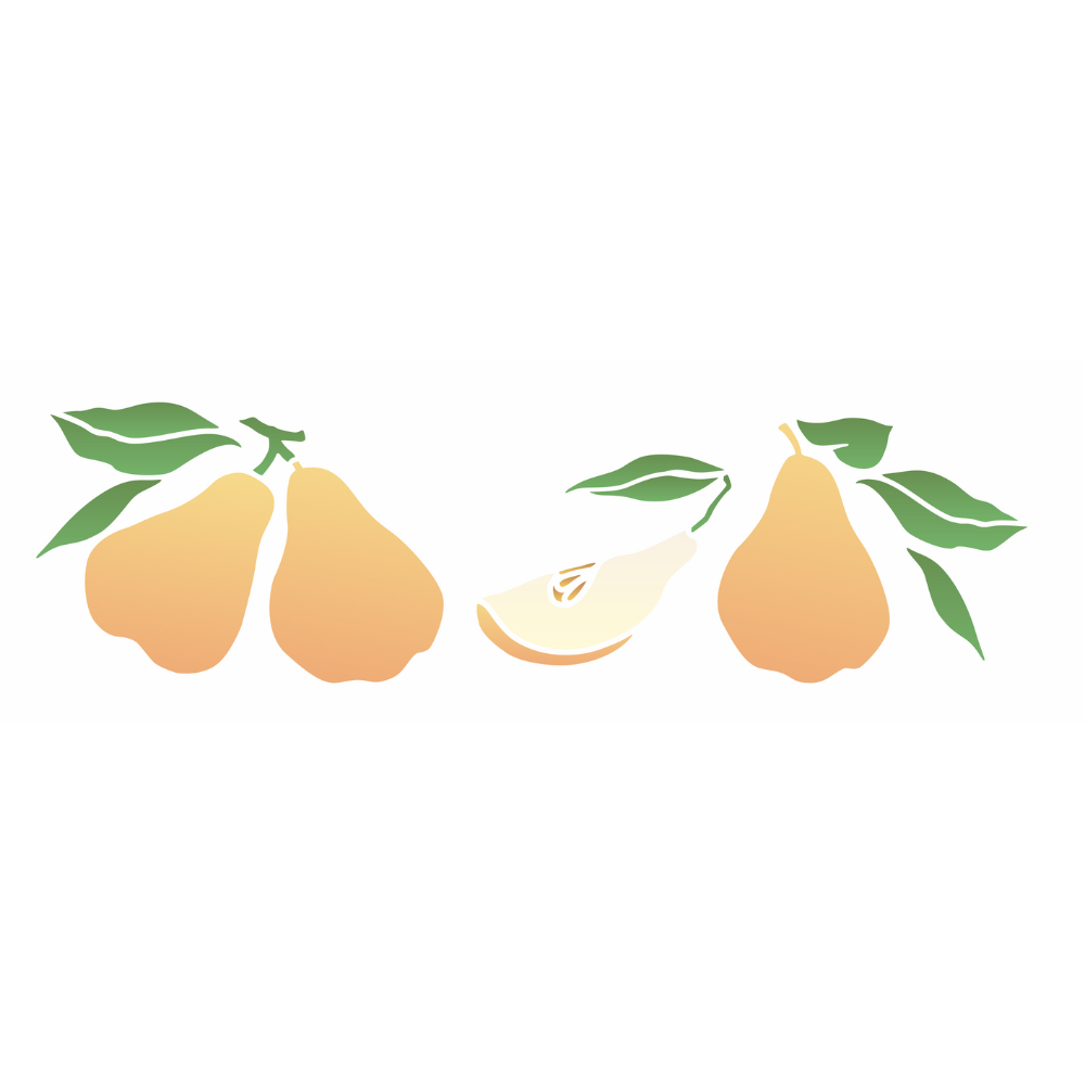 Stencil OPA 10x30 3680 Frutas Peras I