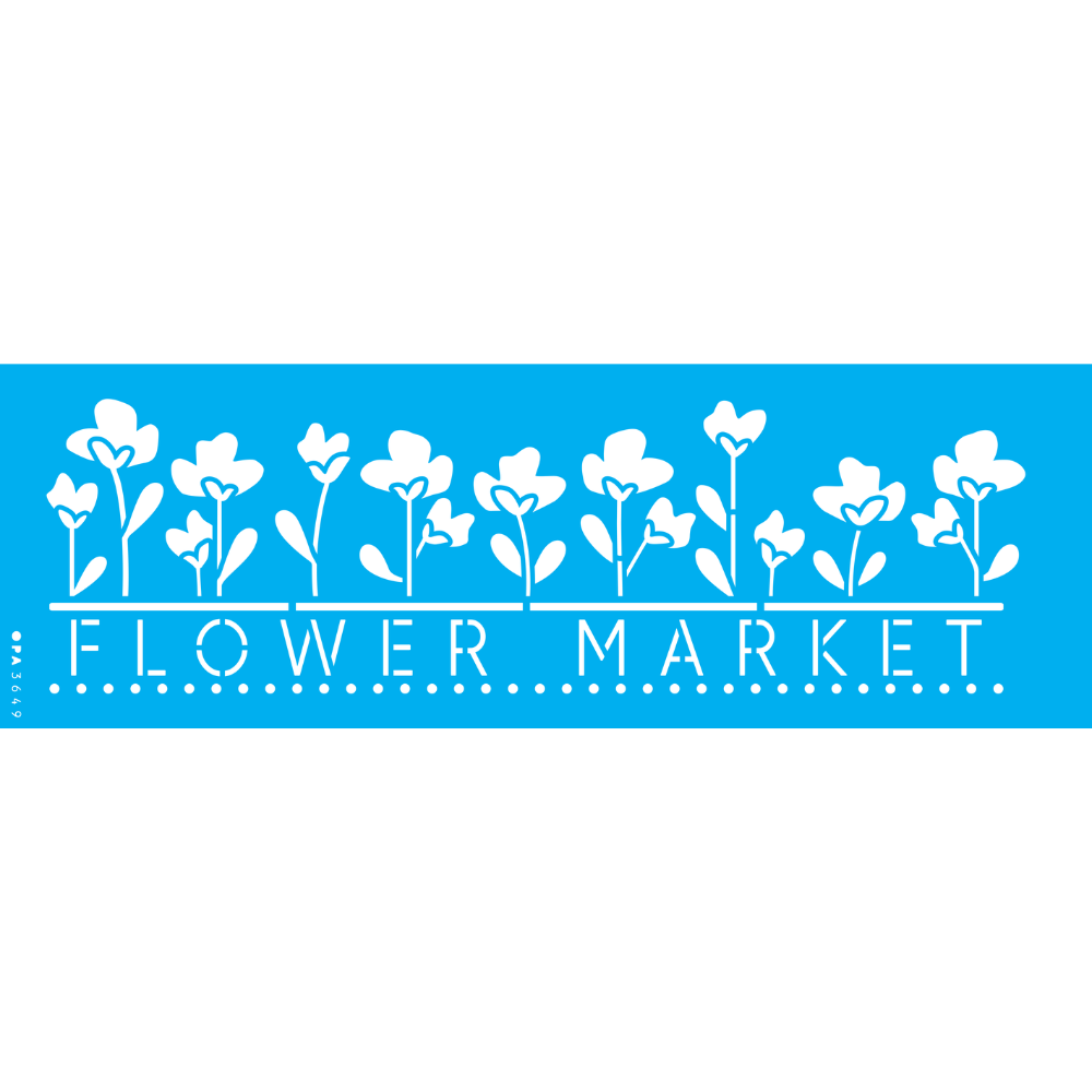 Stencil OPA 10x30 3649 Farmhouse Flower Market