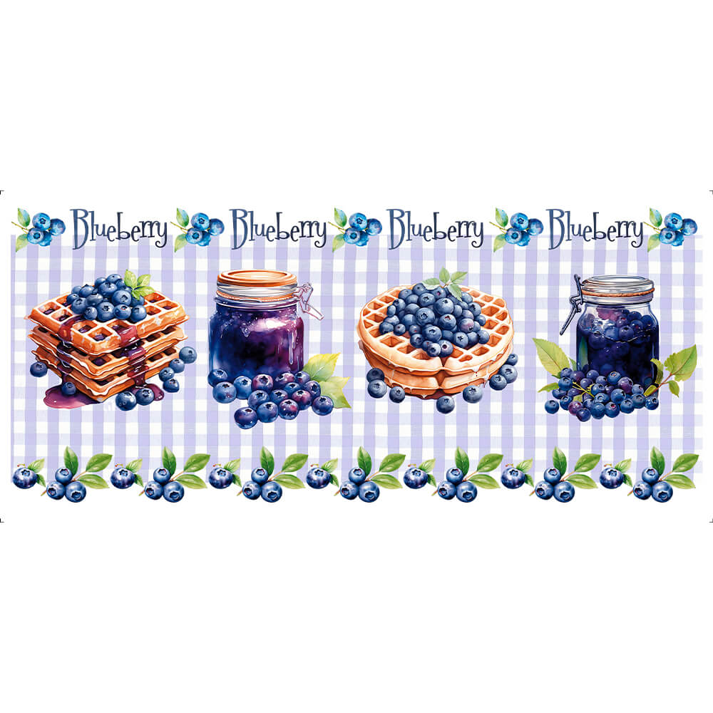 Transfer Têxtil Litoarte 27,5x12,8 TTB5-022 Barrado Blueberry