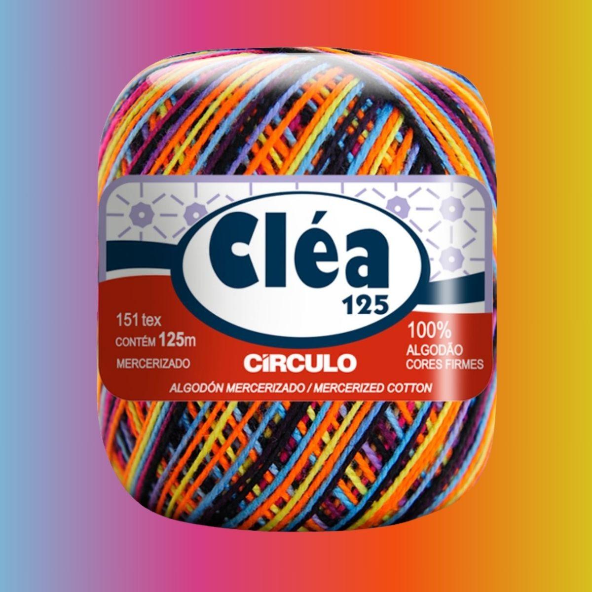 Fio Cléa 125 Círculo Mesclado 19g com 125m - Palácio da Arte