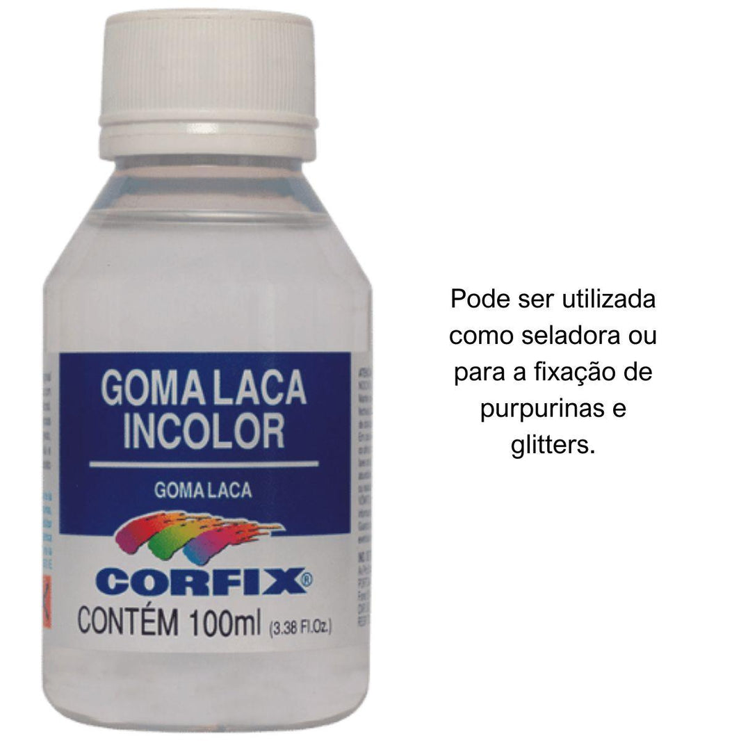 Goma Laca Incolor Corfix 100ml - Palácio da Arte