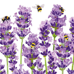 Guardanapo de Papel Decoupage 33x33 Abelhas e Lavanda 1333956 - Palácio da Arte