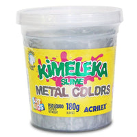Kimeleka Slime Acrilex Art Kids Metal Colors 180g - Palácio da Arte