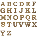Kit Aplique Letras Bookman Old Style Negrito em MDF 15cm de Altura com 26 Peças - Palácio da Arte