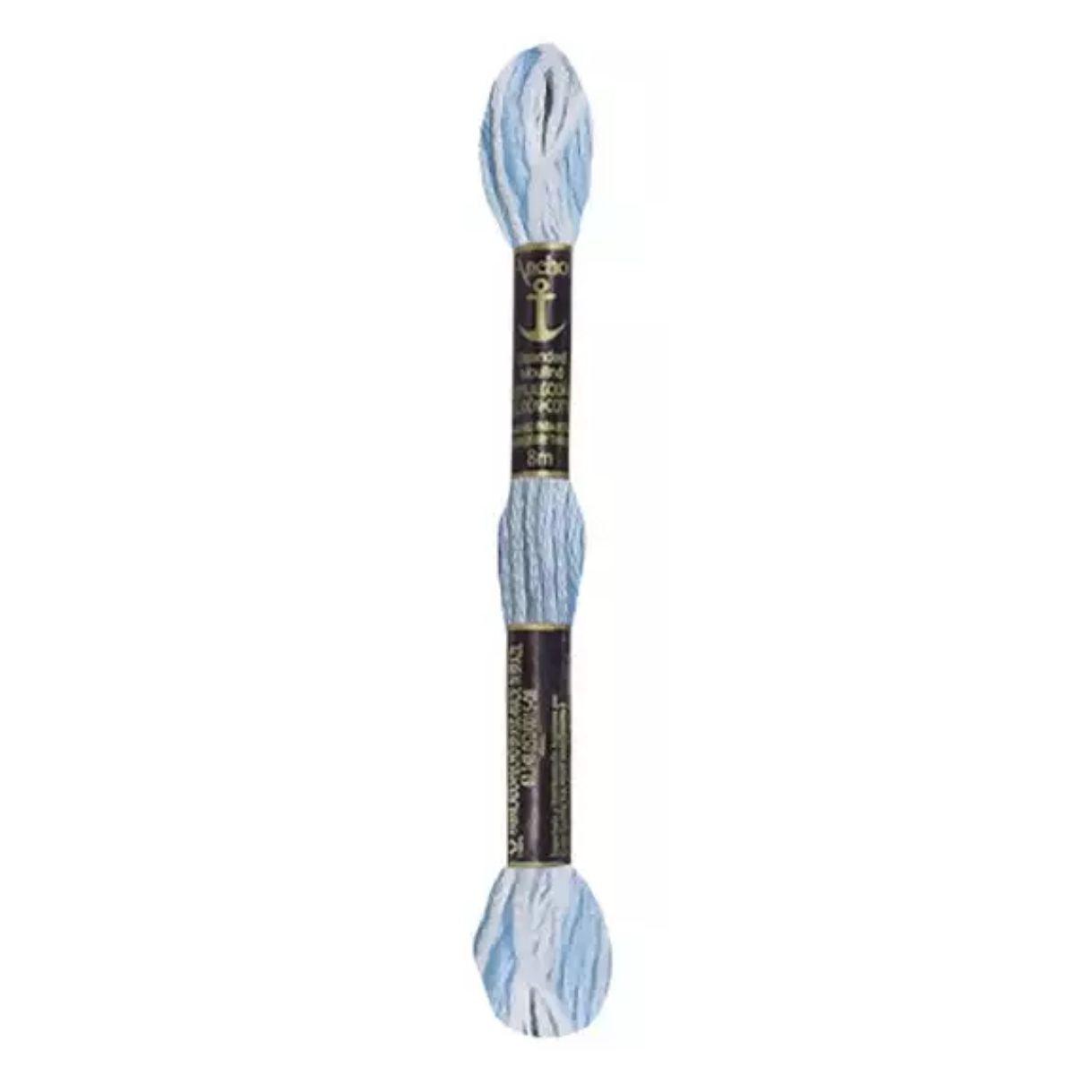 Linha Meada Bordado Anchor Mouline 8 Metros Tons de Azul - Palácio da Arte