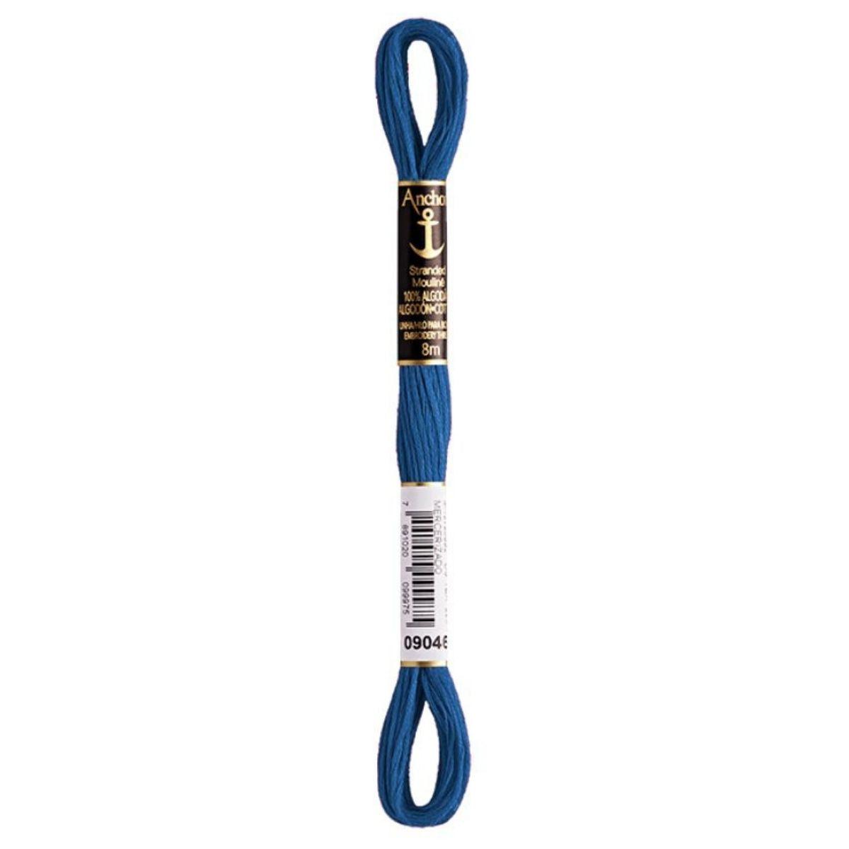 Linha Meada Bordado Anchor Mouline 8 Metros Tons de Azul - Palácio da Arte