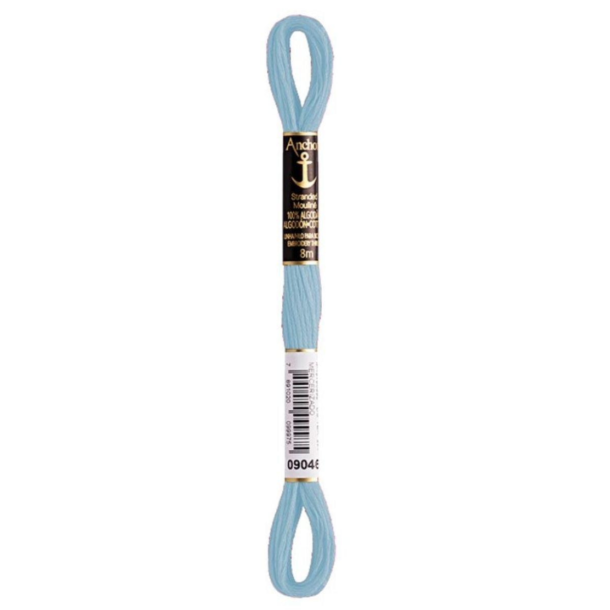 Linha Meada Bordado Anchor Mouline 8 Metros Tons de Azul - Palácio da Arte