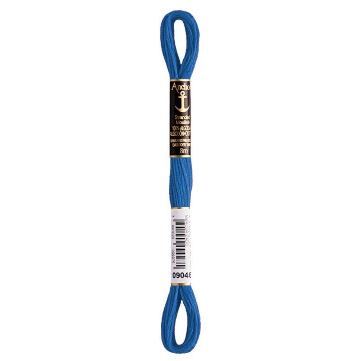 Linha Meada Bordado Anchor Mouline 8 Metros Tons de Azul - Palácio da Arte