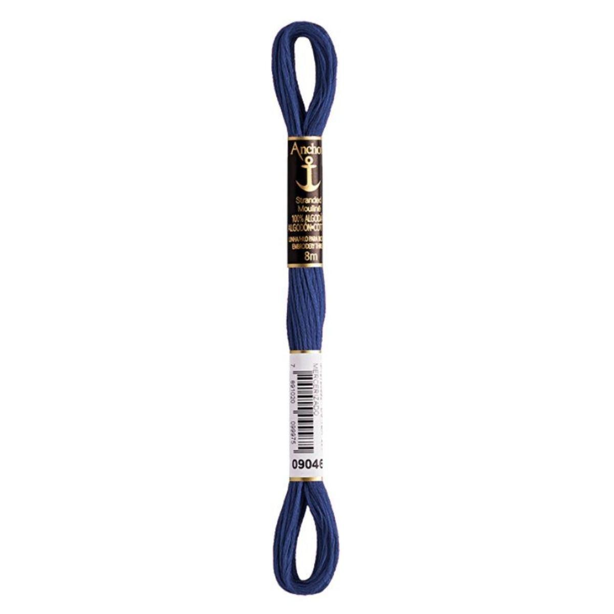 Linha Meada Bordado Anchor Mouline 8 Metros Tons de Azul - Palácio da Arte