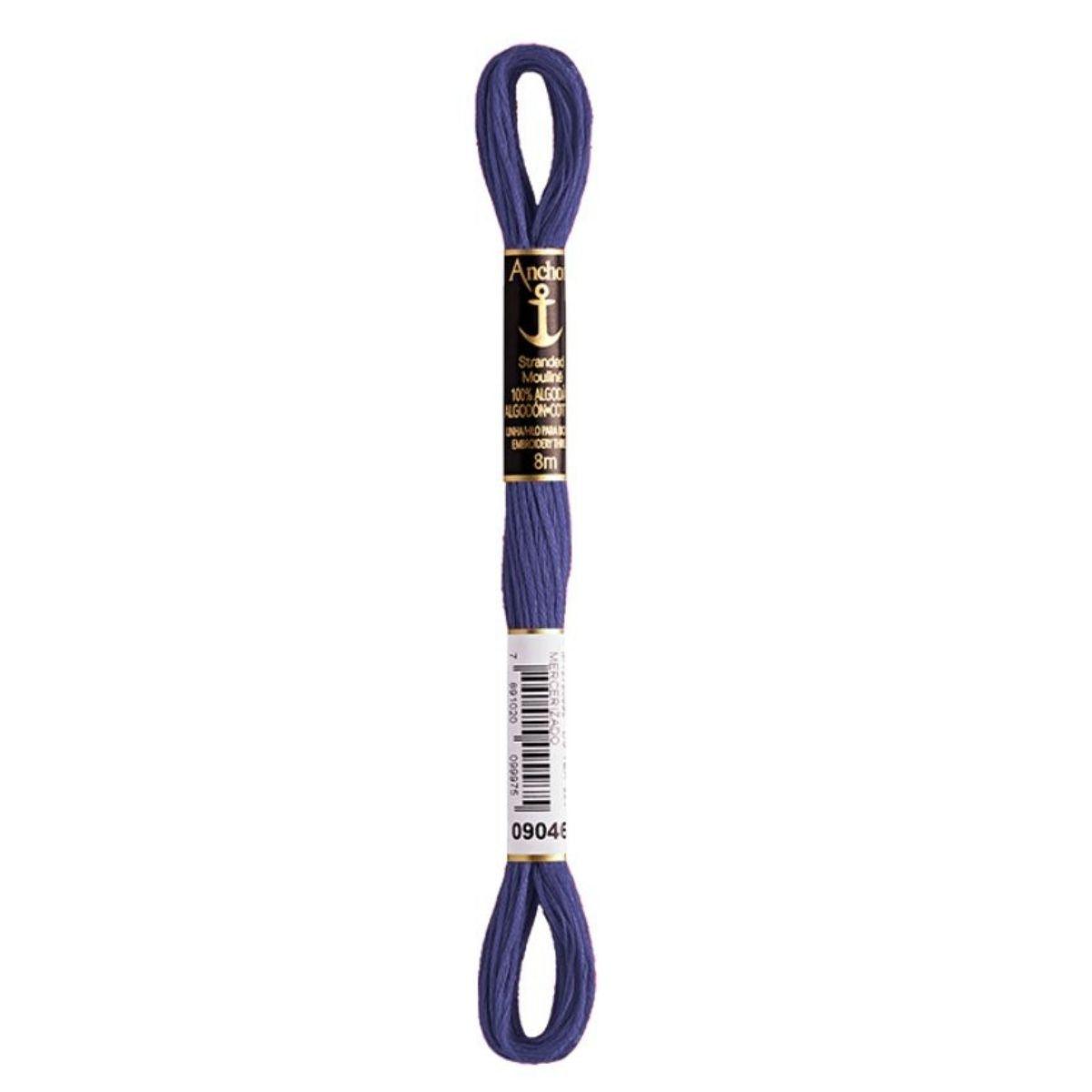 Linha Meada Bordado Anchor Mouline 8 Metros Tons de Azul - Palácio da Arte