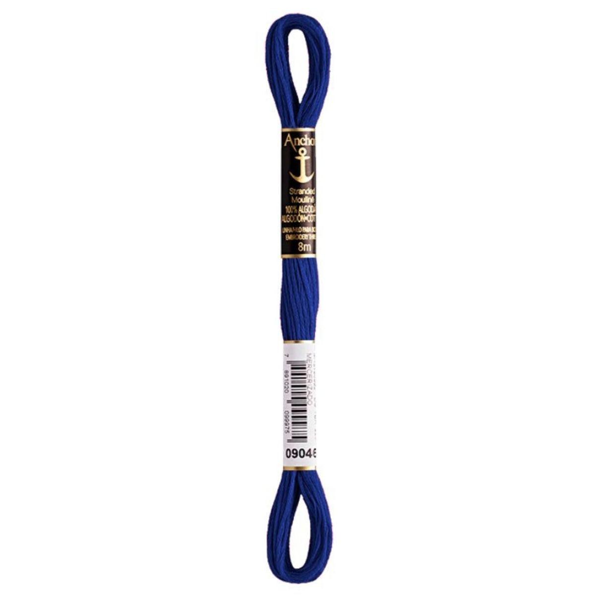 Linha Meada Bordado Anchor Mouline 8 Metros Tons de Azul - Palácio da Arte