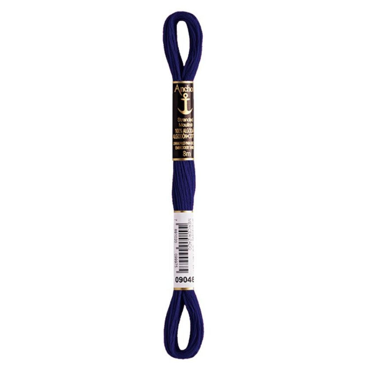 Linha Meada Bordado Anchor Mouline 8 Metros Tons de Azul - Palácio da Arte