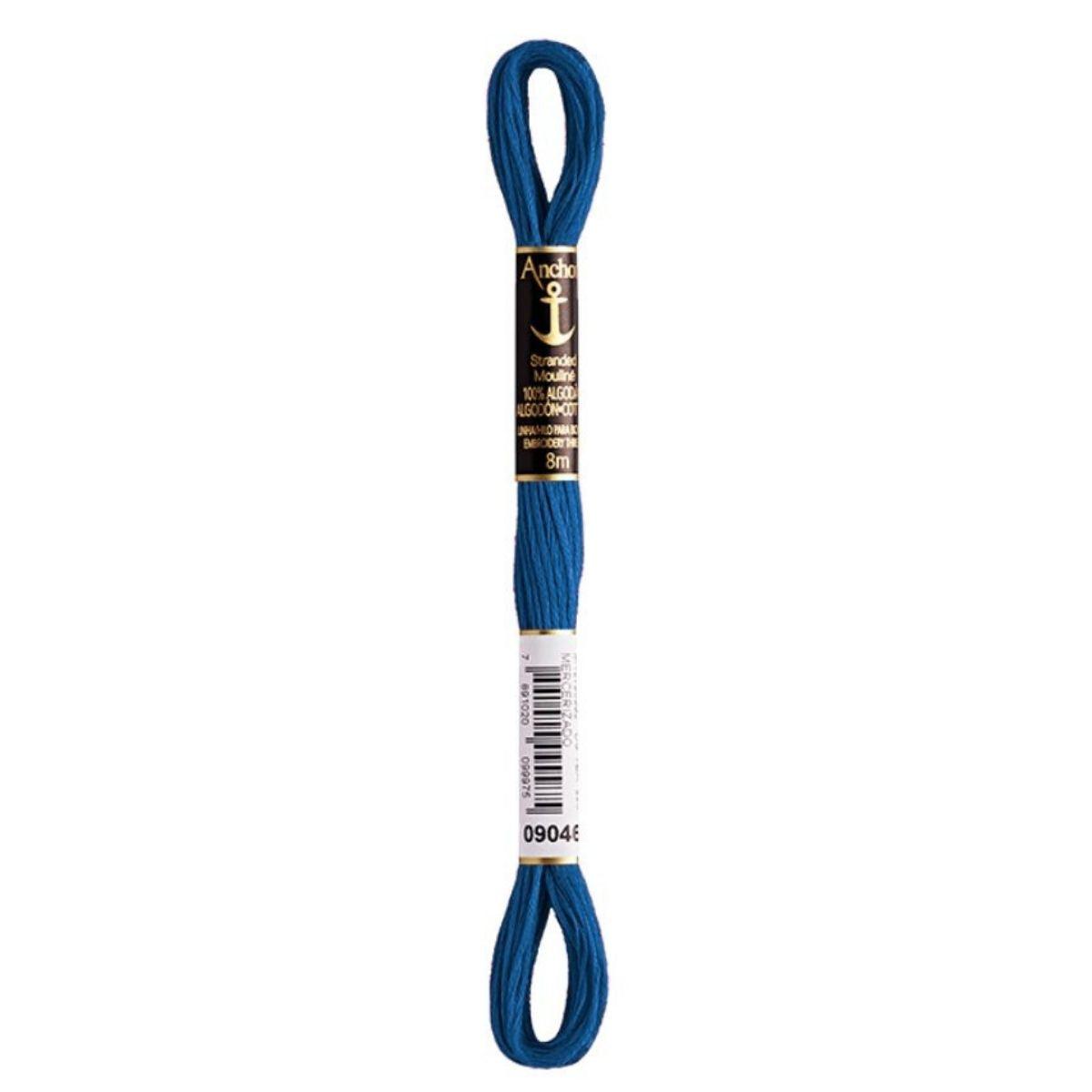Linha Meada Bordado Anchor Mouline 8 Metros Tons de Azul - Palácio da Arte