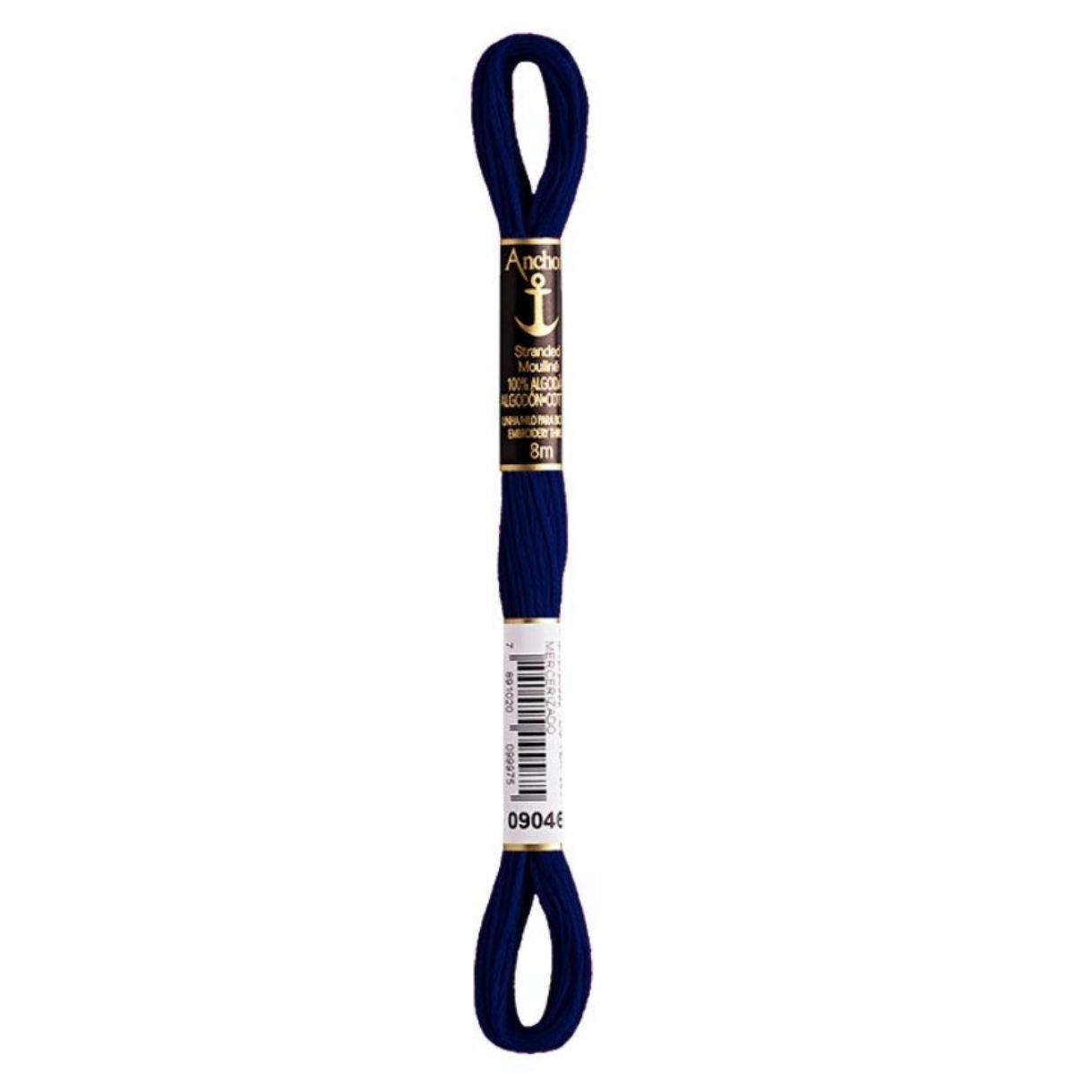 Linha Meada Bordado Anchor Mouline 8 Metros Tons de Azul - Palácio da Arte