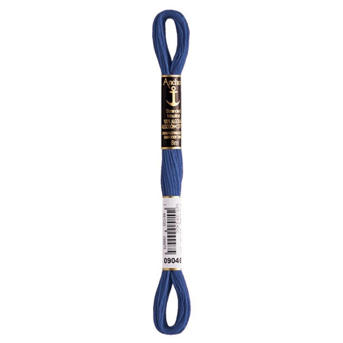 Linha Meada Bordado Anchor Mouline 8 Metros Tons de Azul - Palácio da Arte