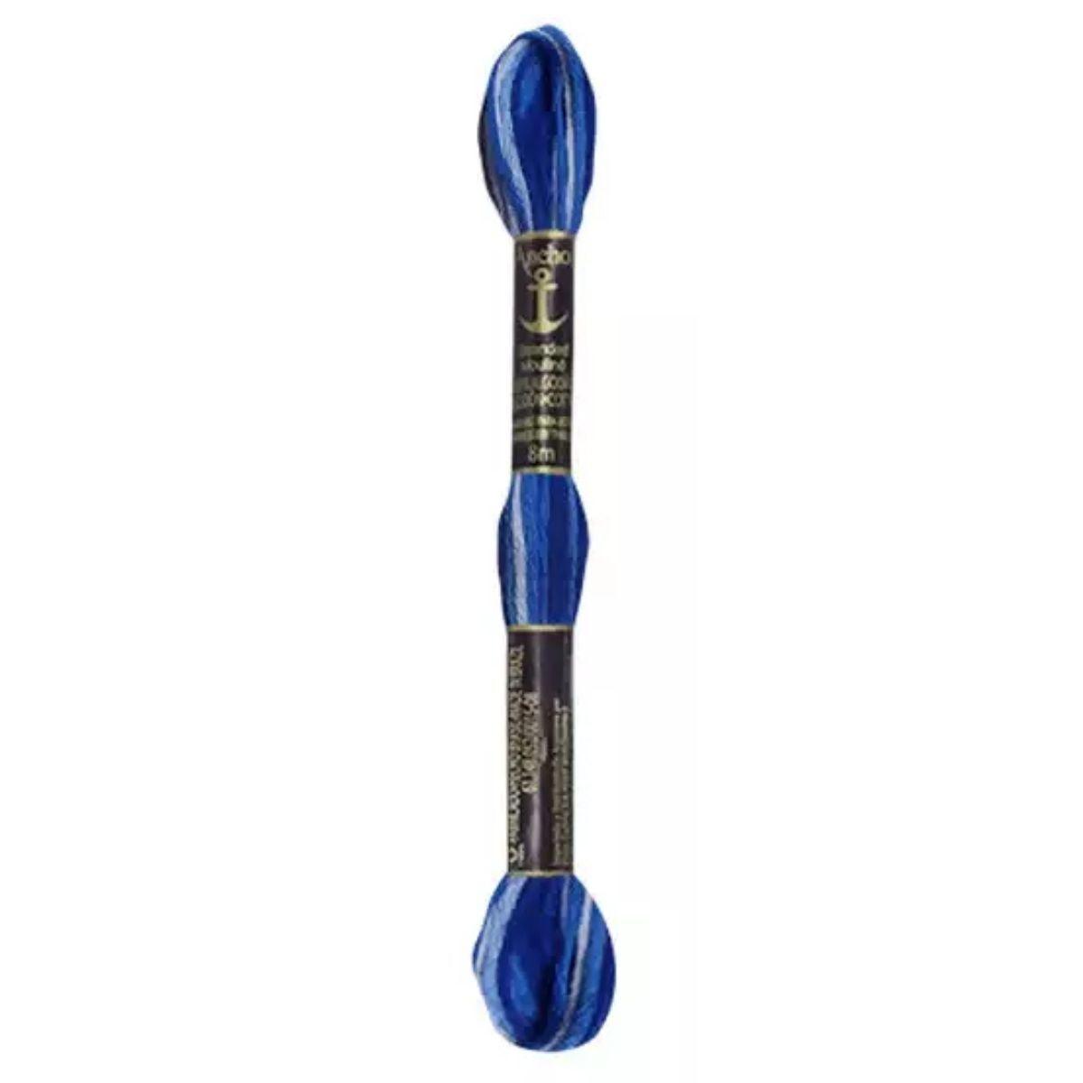 Linha Meada Bordado Anchor Mouline 8 Metros Tons de Azul - Palácio da Arte