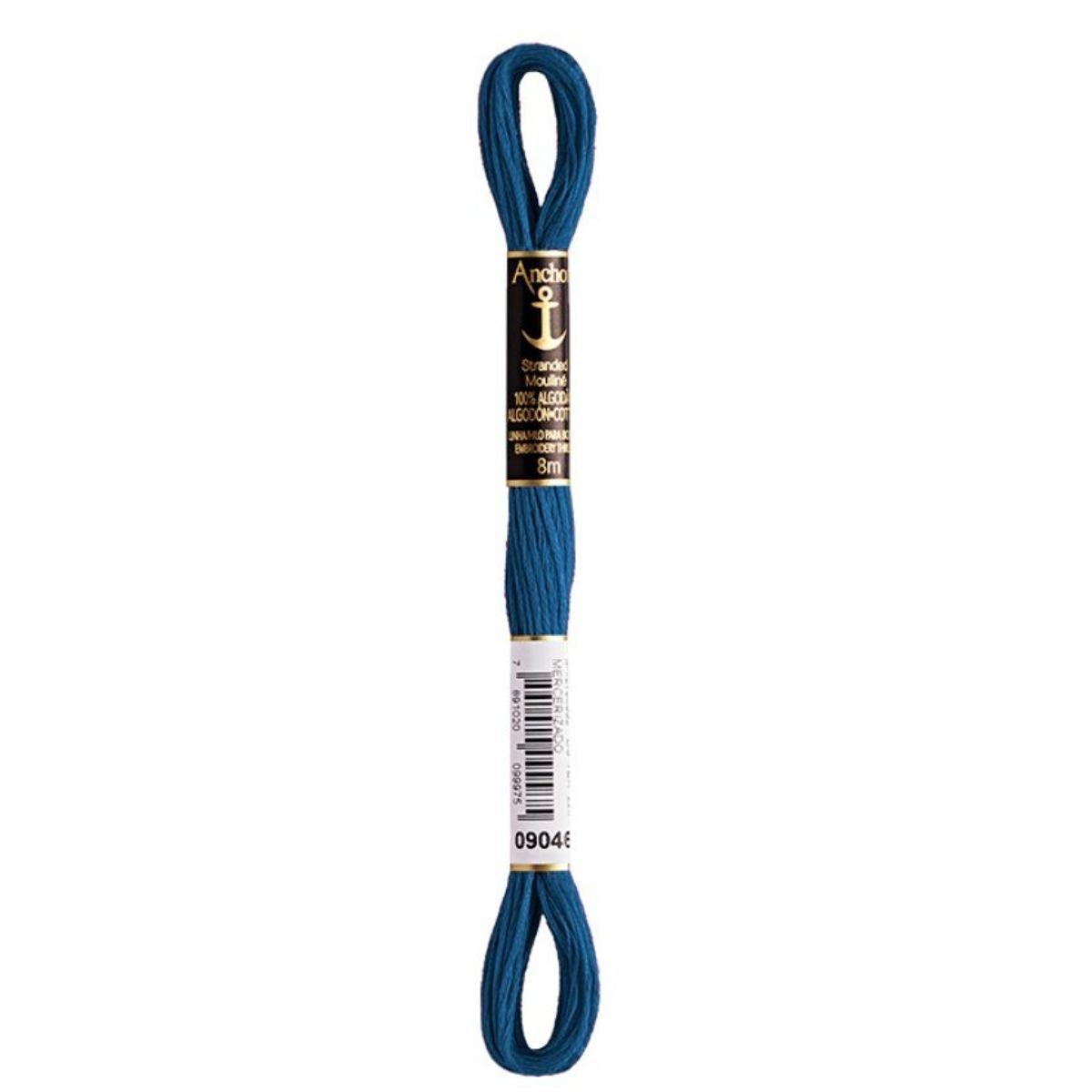 Linha Meada Bordado Anchor Mouline 8 Metros Tons de Azul - Palácio da Arte