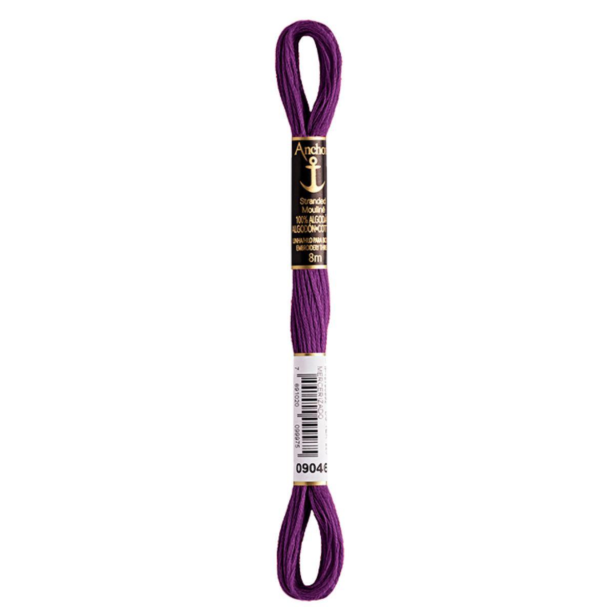 Linha Meada Bordado Anchor Mouline 8 Metros Tons de Roxo - Palácio da Arte