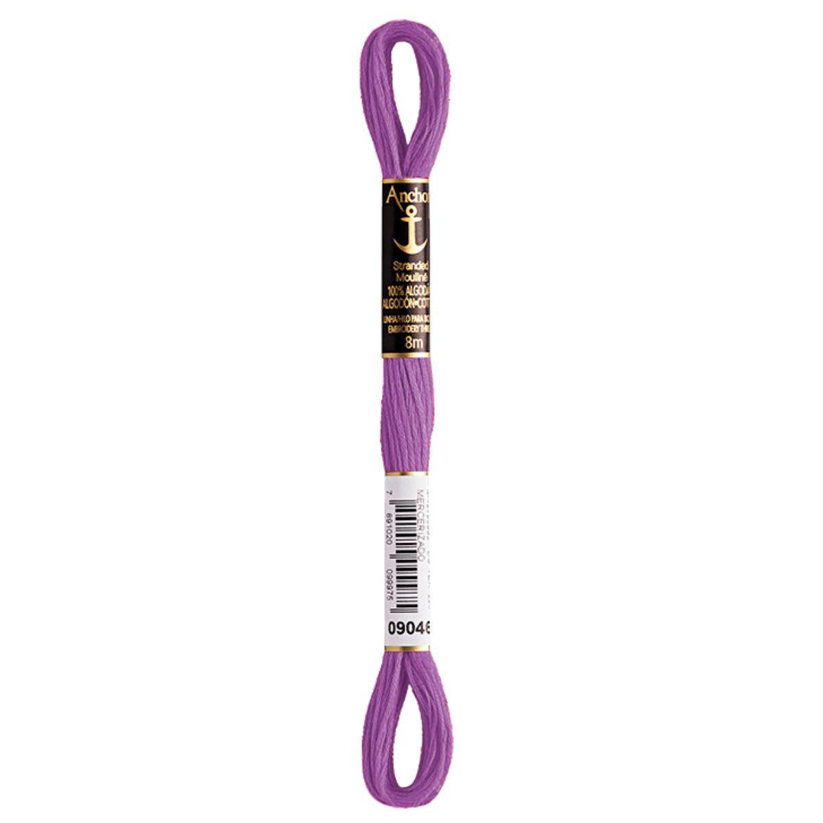 Linha Meada Bordado Anchor Mouline 8 Metros Tons de Roxo - Palácio da Arte