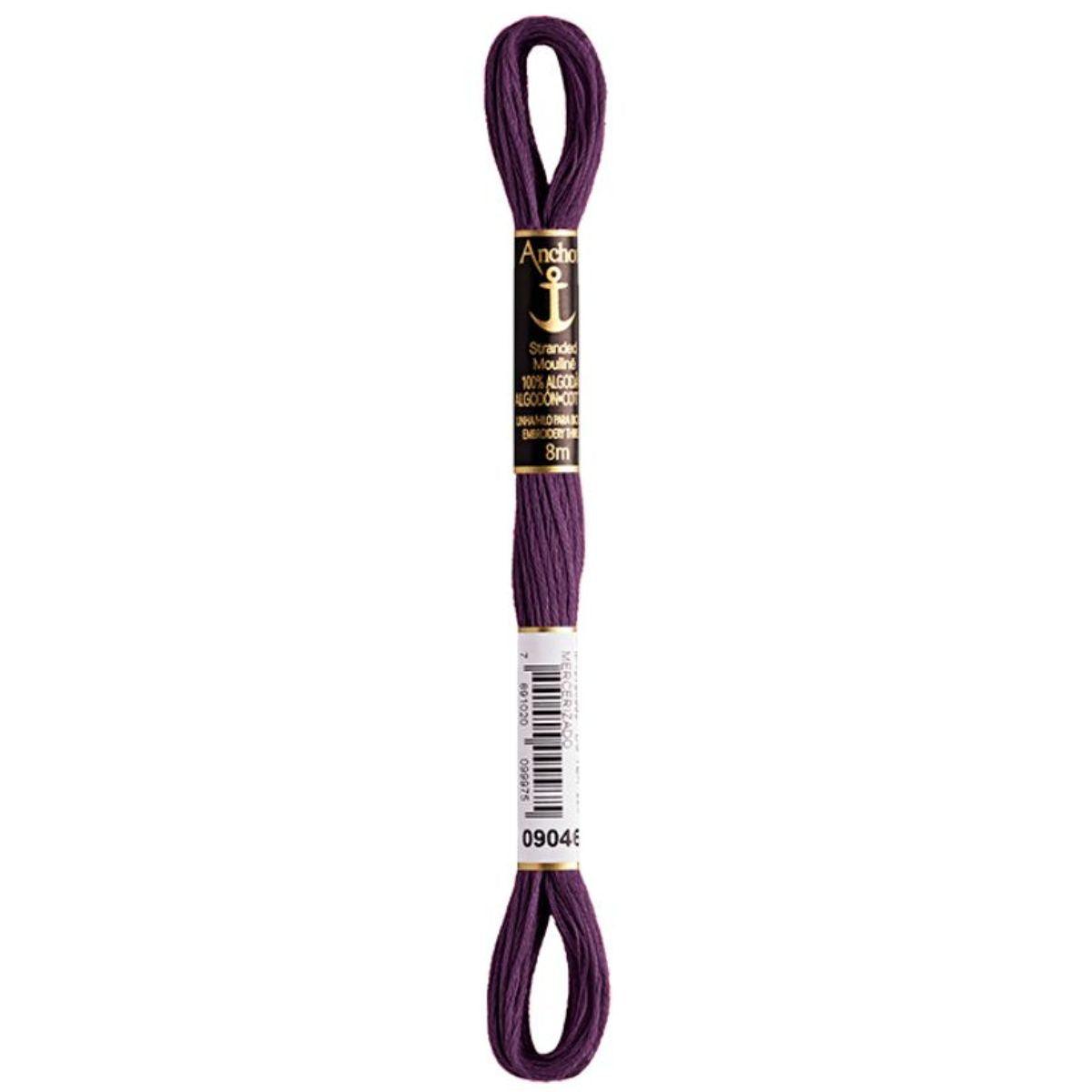 Linha Meada Bordado Anchor Mouline 8 Metros Tons de Roxo - Palácio da Arte