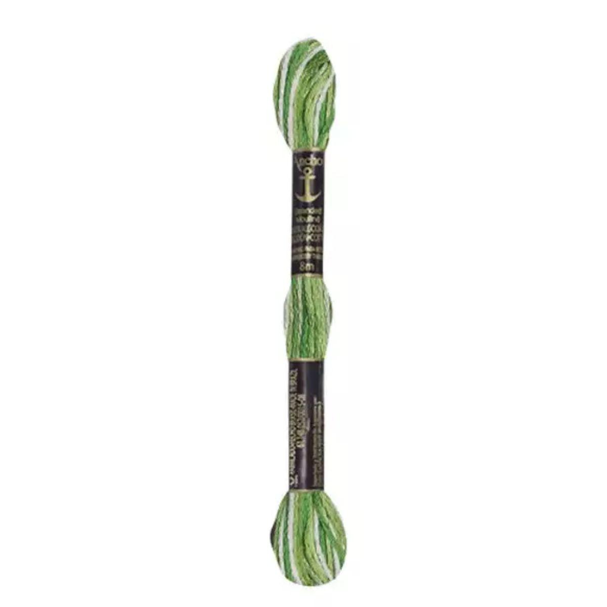 Linha Meada Bordado Anchor Mouline 8 Metros Tons de Verde - Palácio da Arte