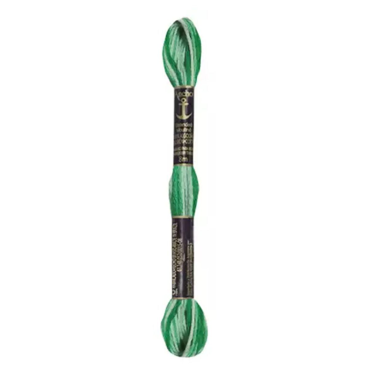 Linha Meada Bordado Anchor Mouline 8 Metros Tons de Verde - Palácio da Arte