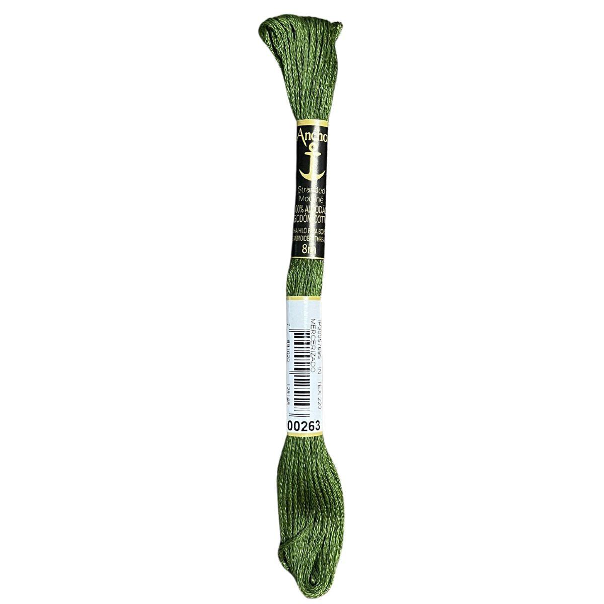 Linha Meada Bordado Anchor Mouline 8 Metros Tons de Verde - Palácio da Arte