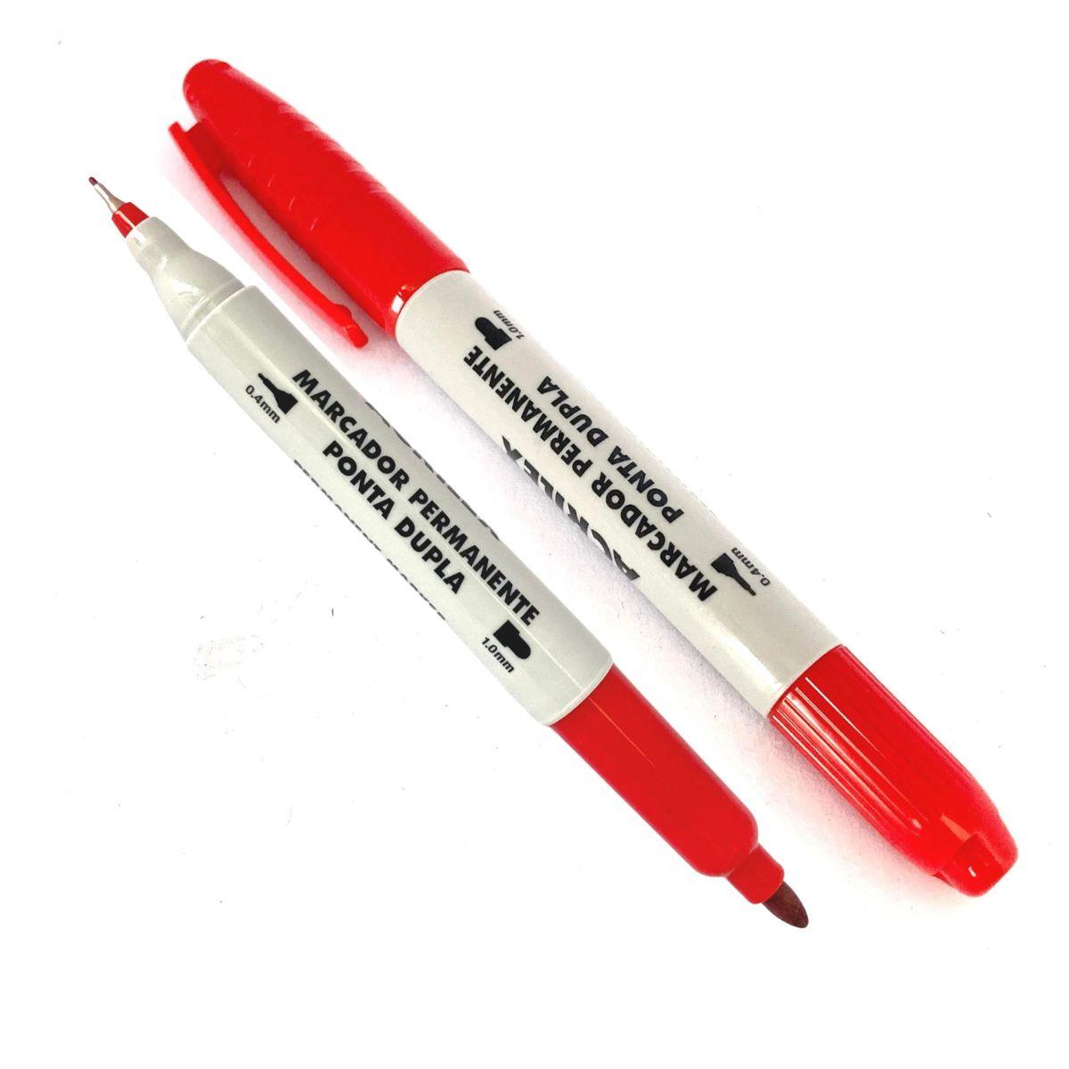 Marcador Ponta Dupla Acrilex Vermelho 523 | Palácio – Palácio da Arte