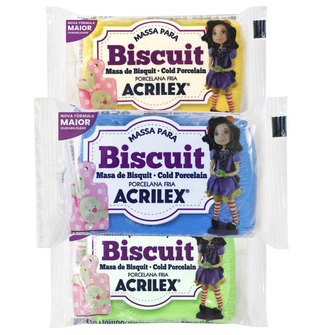 Massa para Biscuit Acrilex 90g Porcelana Fria - Palácio da Arte