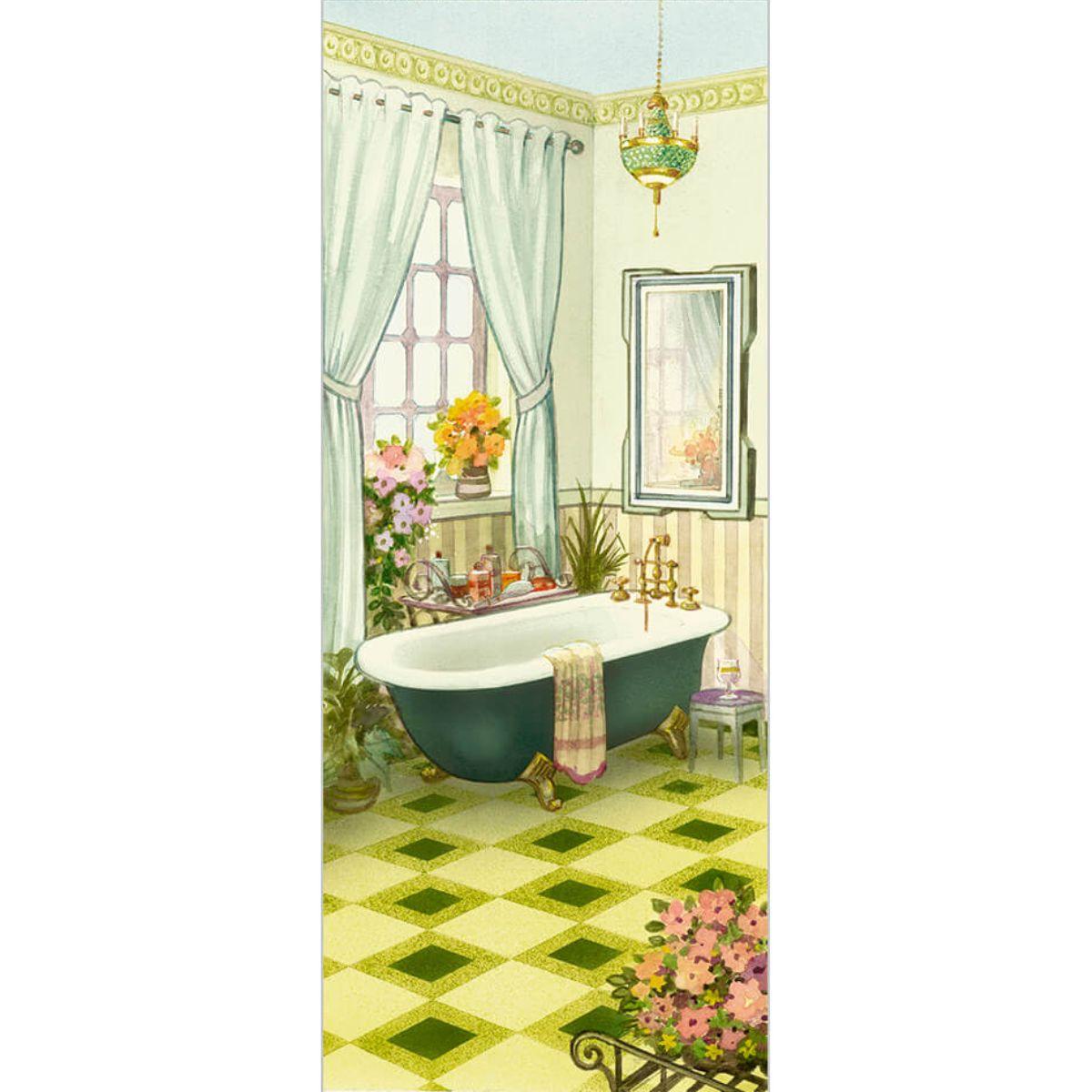 Papel Decoupage Arte Francesa Litoarte AFP-013 Banheiro II 25x10cm –  Palácio da Arte, image size:1200x1200