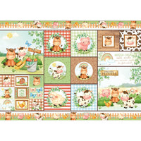 Papel Decoupage Litoarte PD-1096 Doce Fazendinha 49x34cm - Palácio da Arte