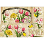 Papel Decoupage Litoarte PD-892 Jardin Botanique 49x34,3cm - Palácio da Arte