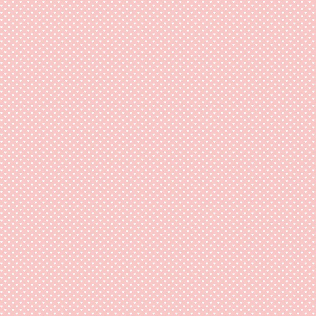 Papel Scrapbook Litoarte SBB-101 Corações Rosa 30,5x30,5cm - Palácio da Arte