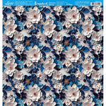 Papel Scrapbook Litoarte SBB-212 Flores Branco e Azul 30,5x30,5cm - Palácio da Arte