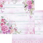 Papel Scrapbook Litoarte SD-1016 Rosas Aquarela 30,5x30,5cm - Palácio da Arte