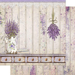 Papel Scrapbook Litoarte SD-1116 Jarro com Lavanda 30,5x30,5cm - Palácio da Arte