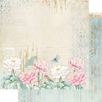 Papel Scrapbook Litoarte SD-1167 Flores e Madeira 30,5x30,5cm - Palácio da Arte