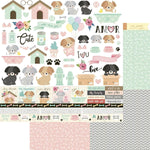 Papel Scrapbook Litoarte SD-1170 Elementos Cachorrinhos 30,5x30,5cm - Palácio da Arte