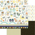 Papel Scrapbook Litoarte SD-1195 Menino no Espaço 30,5x30,5cm - Palácio da Arte
