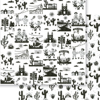 Papel Scrapbook Litoarte SD-1339 Xilogravura Nordestina Elementos 30,5x30,5cm - Palácio da Arte