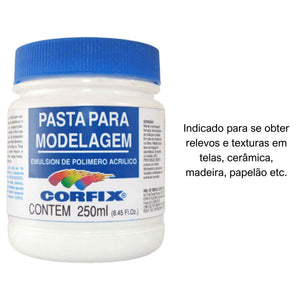 Pasta para Modelagem Corfix 250ml - Palácio da Arte