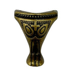Pezinho Pata de Elefante Egípcio em Metal Ouro Velho 2,9x2,4cm Kit com 4 peças - Palácio da Arte