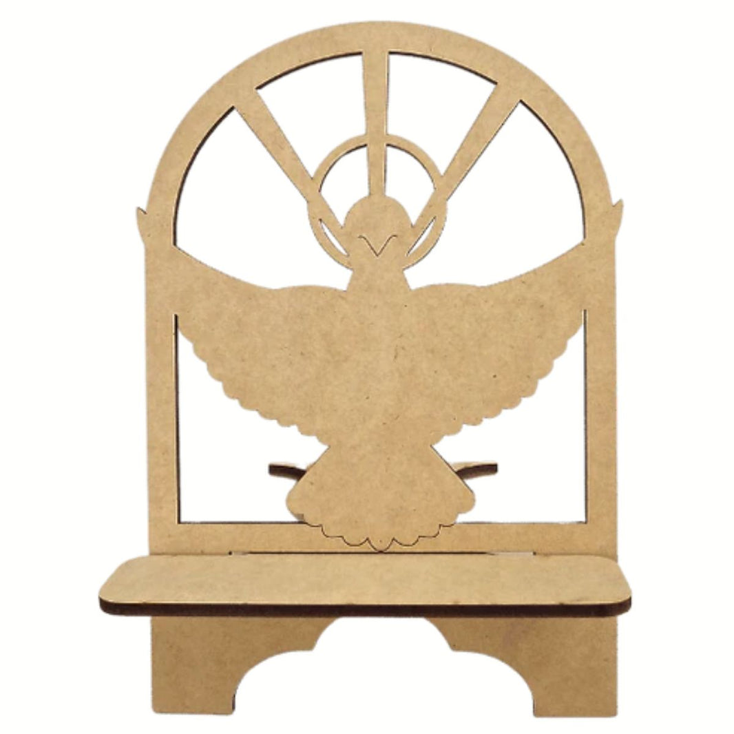 Porta Bíblia Espírito Santo em MDF 20,5x30cm - Palácio da Arte