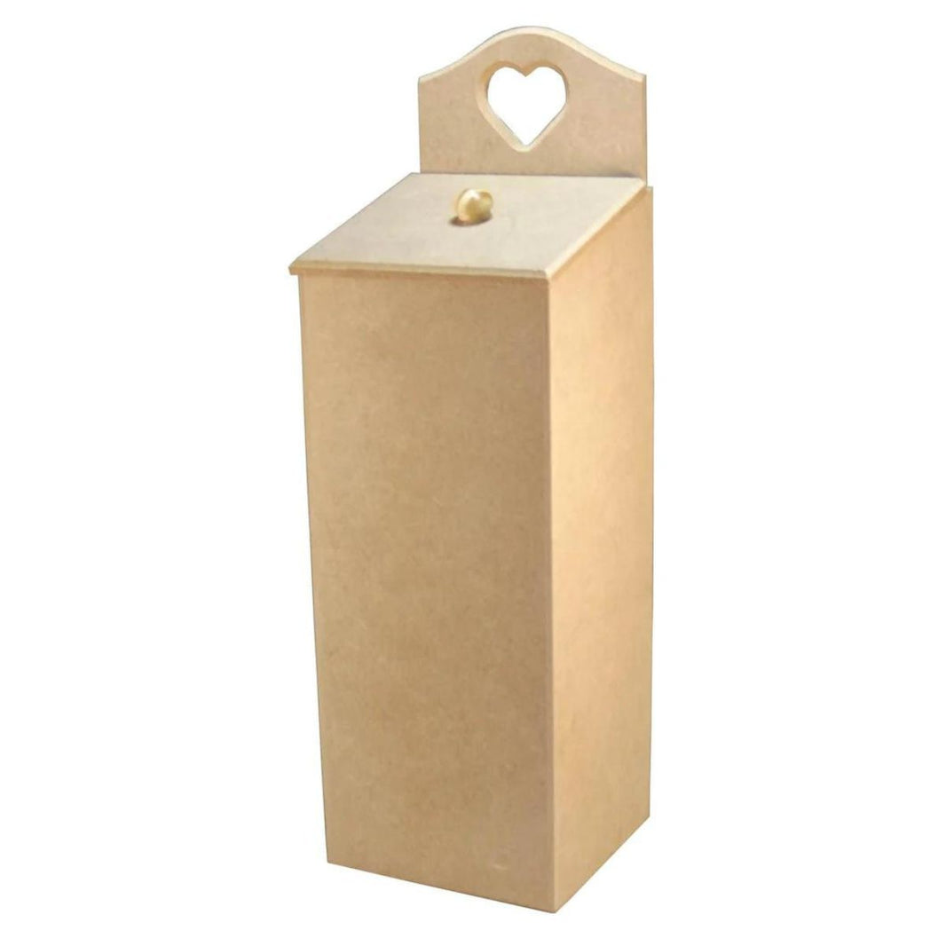 Puxa Sacos Reto Coração em MDF 11x12x38cm - Palácio da Arte