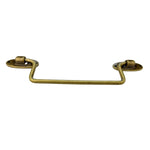 Puxador Alça Tradicional P em Metal Ouro Velho 14,7x3,5cm Kit com 2 peças - Palácio da Arte