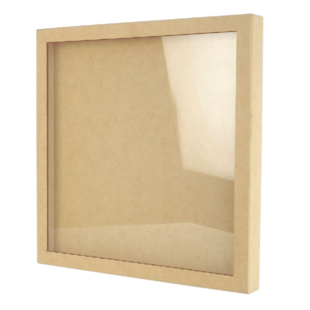 Quadro Scrapbook em MDF 33x33 com Vidro - Palácio da Arte