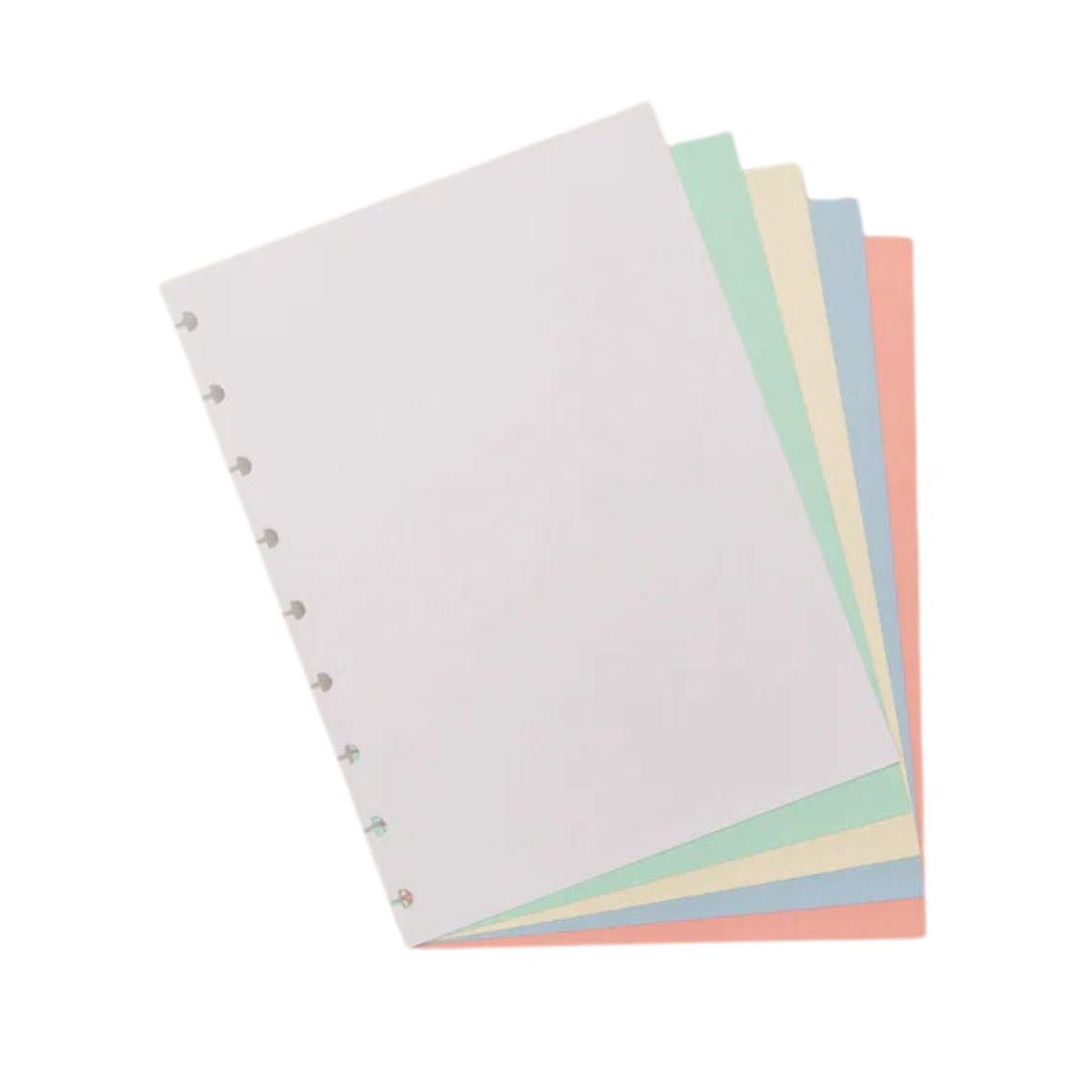 Refil Colorido Caderno Inteligente A5 50 Folhas 80g - Palácio da Arte