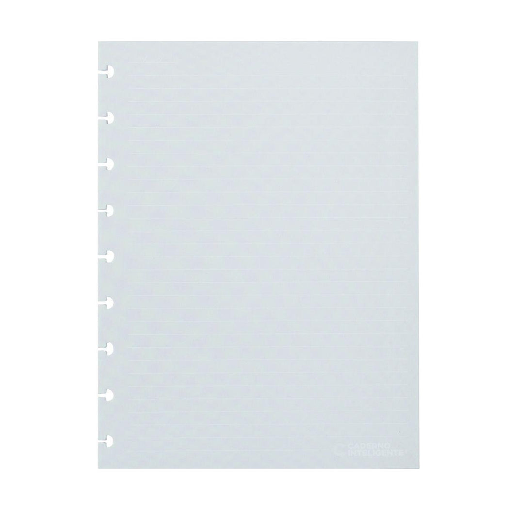 Refil Pautado Caderno Inteligente Médio Linhas Brancas 30 Folhas 120g - Palácio da Arte