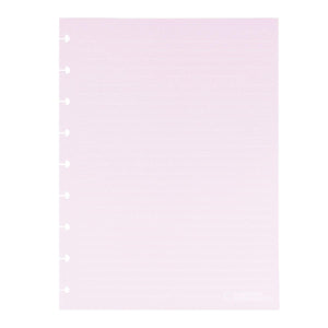Refil Pautado Caderno Inteligente Médio Pink Lover Linhas Brancas 50 Folhas 90g - Palácio da Arte