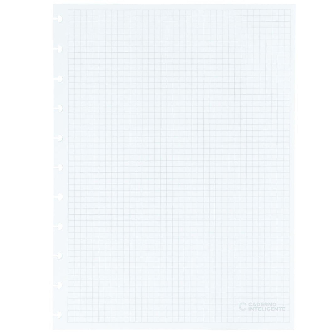 Refil Quadriculado Caderno Inteligente Grande 50 Folhas 90g - Palácio da Arte